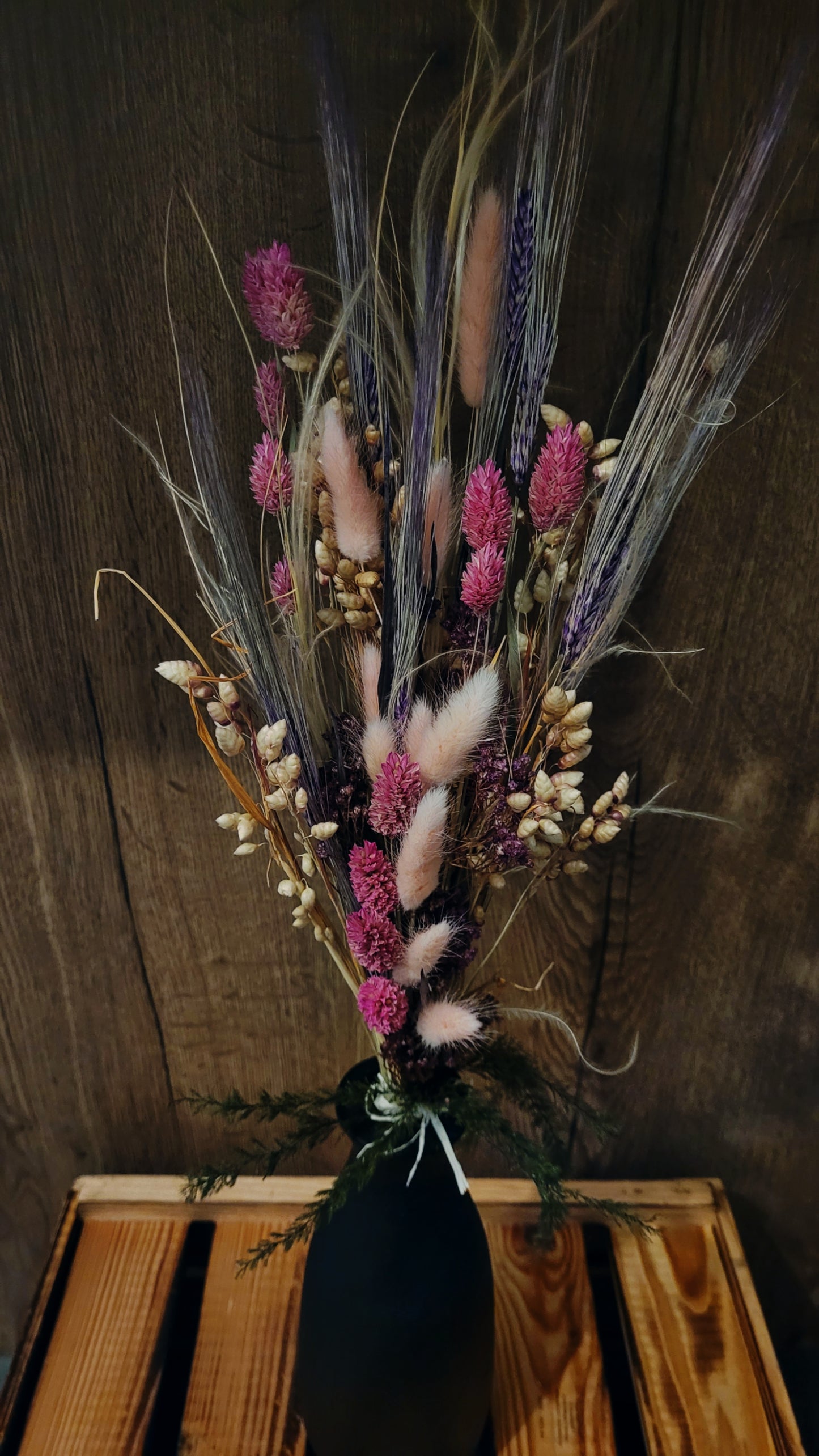 Trockenblumen- strauß „ein Traum in Rosa"