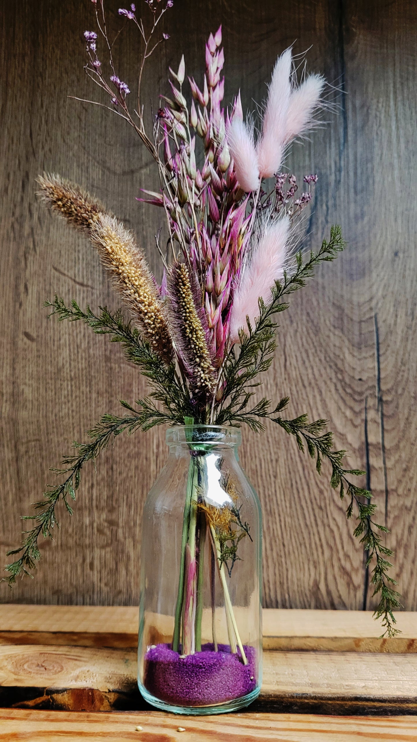 Trockenblumen- strauß „Ein hauch von Lila“