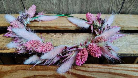 Kopfkranz aus Trockenblumen