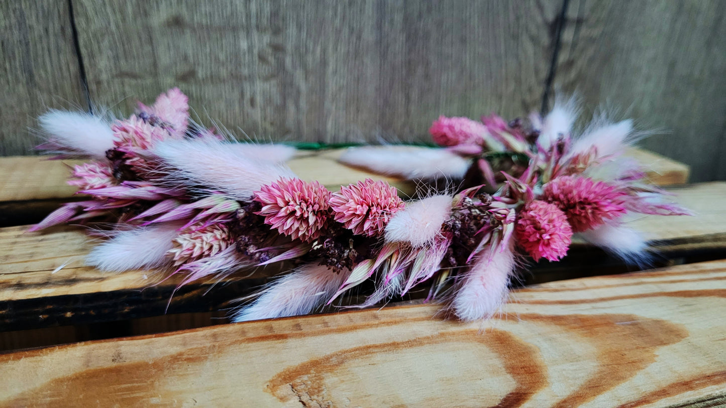 Kopfkranz aus Trockenblumen